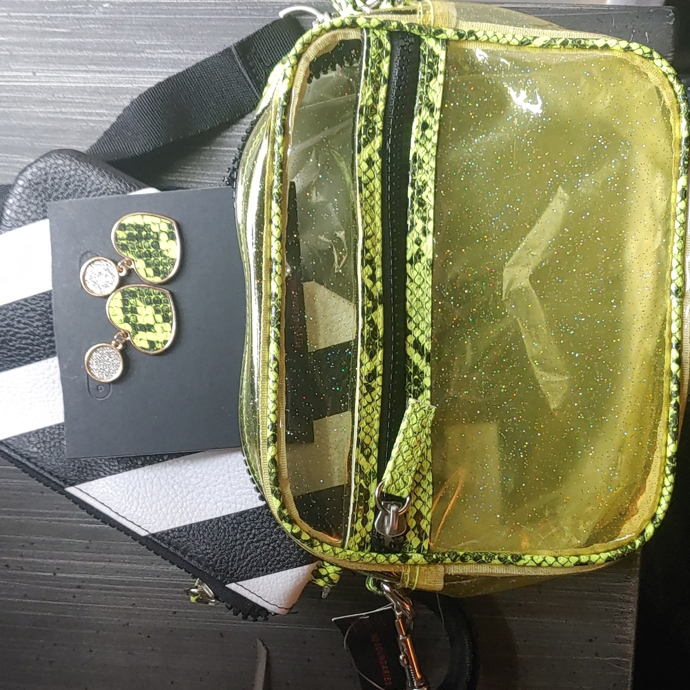 Crossbody Bag with Wallet & Earrings